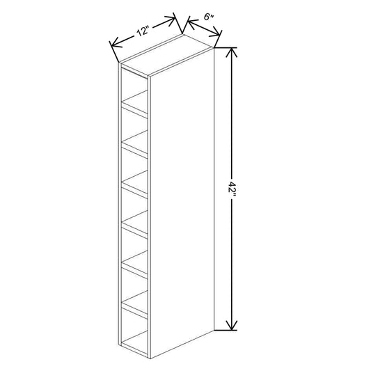Fabuwood Allure Galaxy Frost 06"W X 42"H Wine Cube