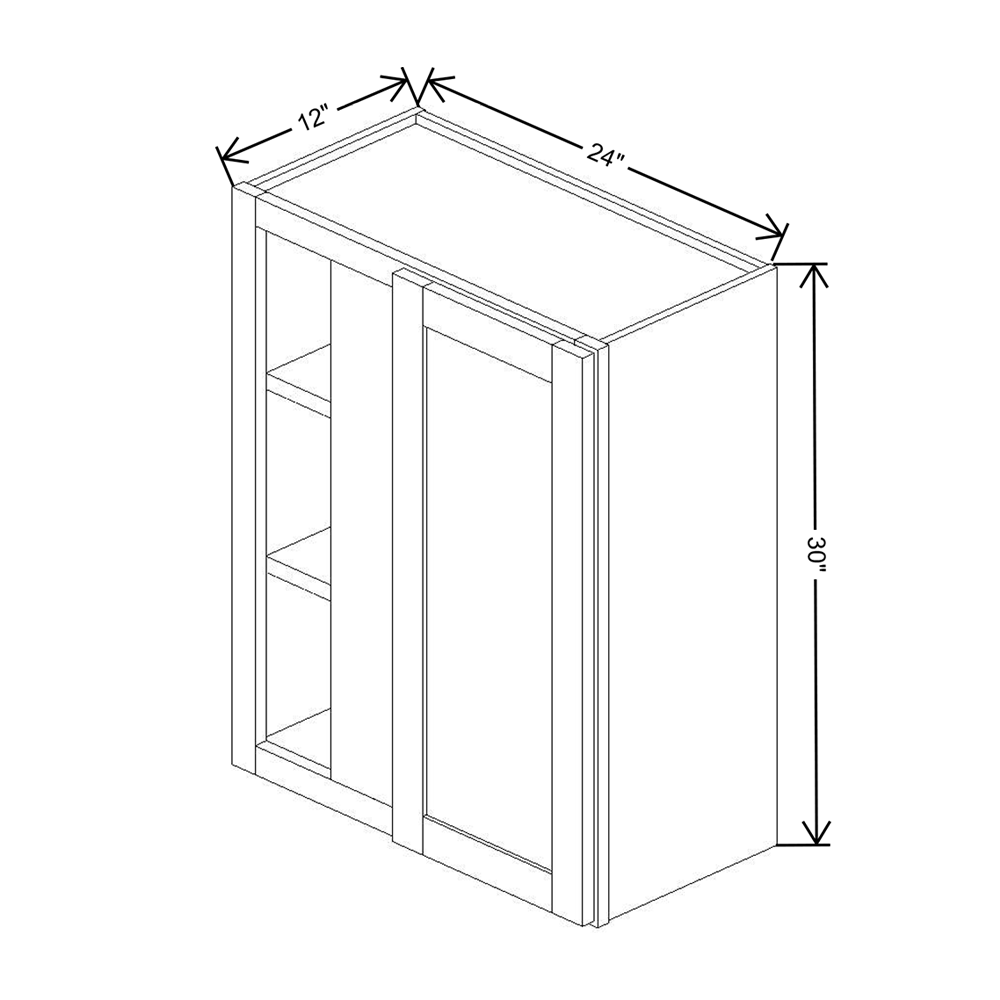 Wolf Classic Hanover White Paint 24"W X 30"H Wall Blind