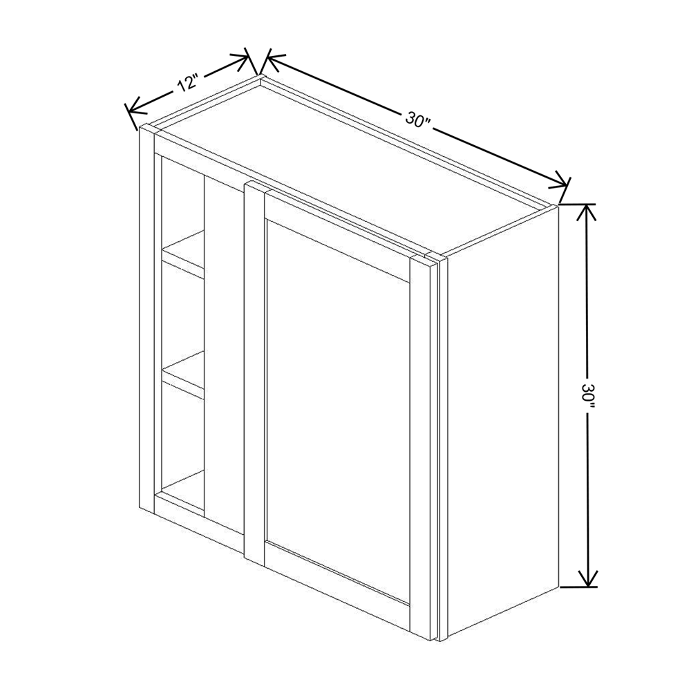 Wolf Classic York White Paint 30"W X 30"H Wall Blind