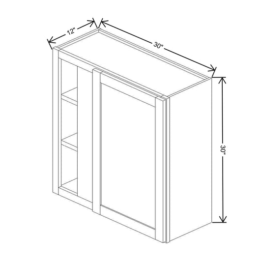 Wolf Classic Dartmouth White Paint 30"W X 30"H Wall Blind