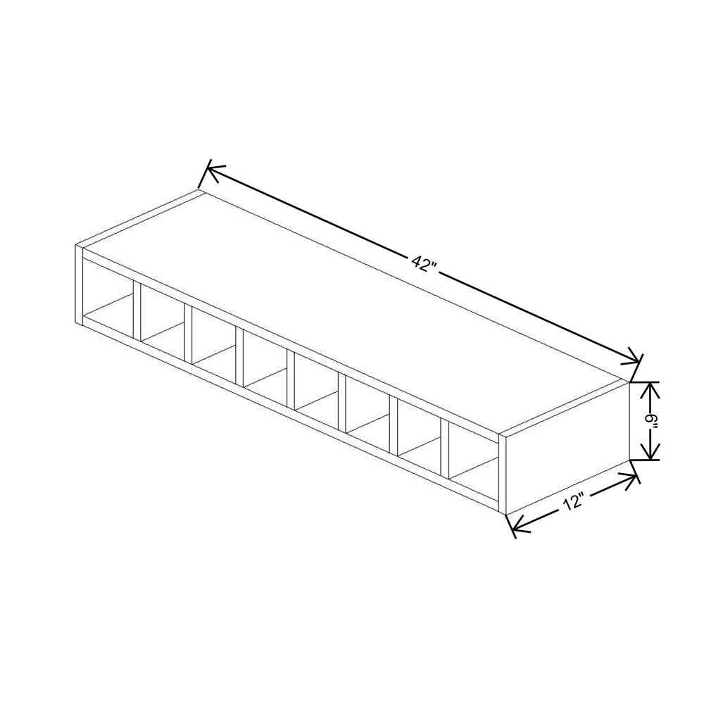 Cubitac Imperial Montclair Sapphire Wine Cubby 42"W {Horizontal}