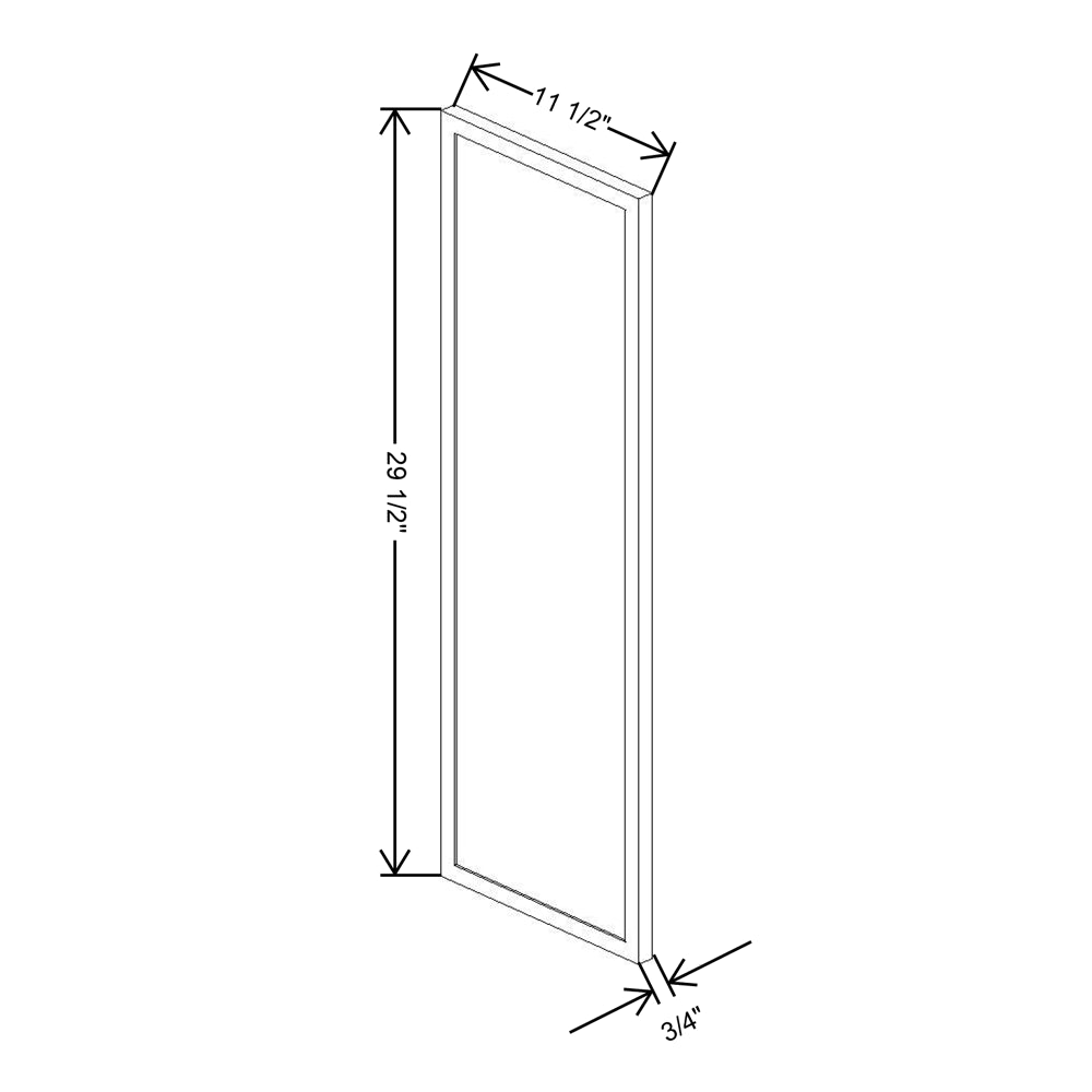 Cubitac Basic Ridgefield Latte 12" D X 30" H Wall Decorative End {L}