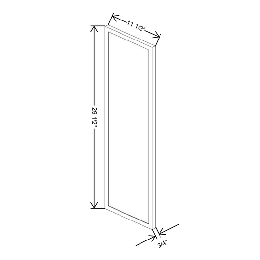 Cubitac Basic Oxford Pastel 12" D X 30" H Wall Decorative End {L}