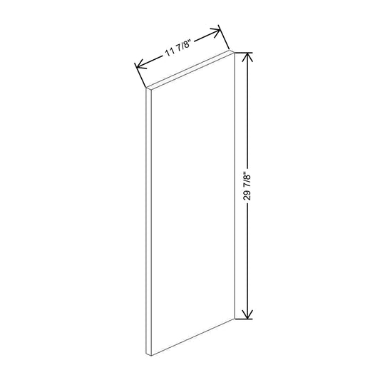 CNC Classic Highland White 12" W X 30" H Decorative End