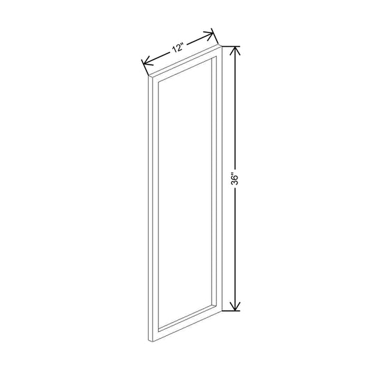 CNC Concord Park Ave Ocean 12" W X 36" H Decorative End
