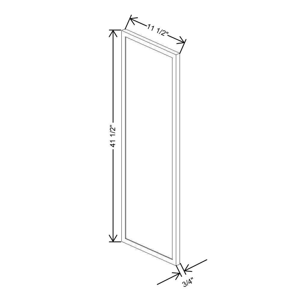 Cubitac Basic Ridgefield Latte 12" D X 42" H Wall Decorative End {L}