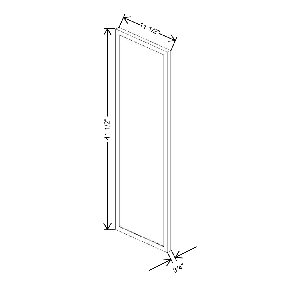 Cubitac Imperial Madison Latte 12"D X 42"H Wall Decorative End {L}