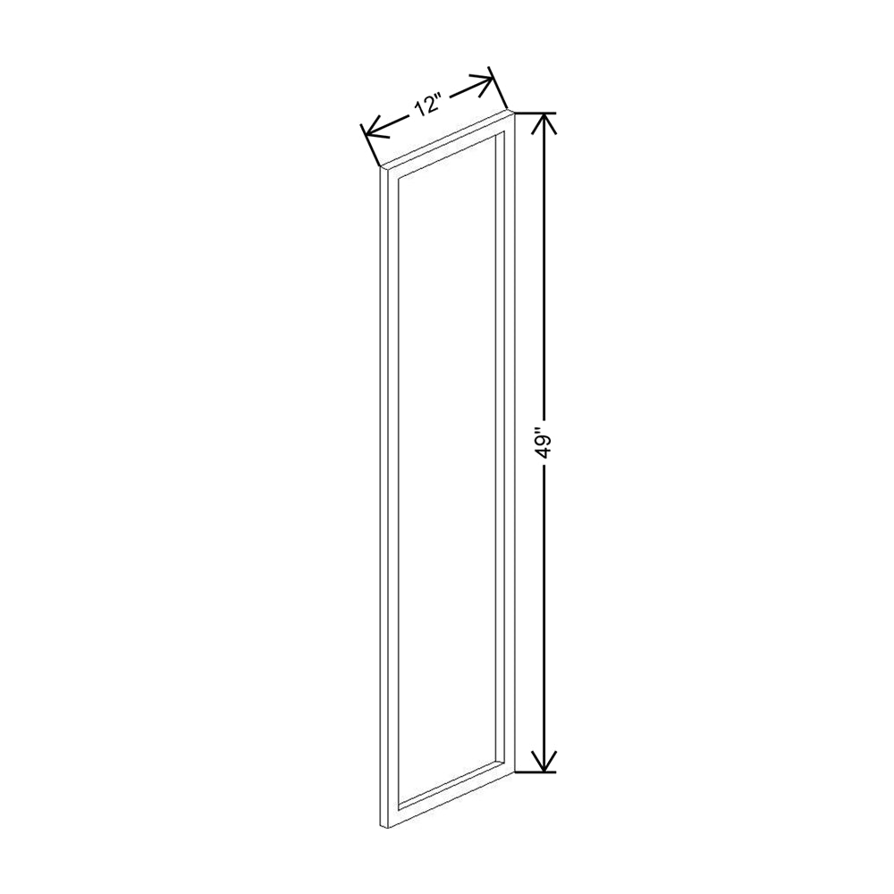 CNC Concord Park Ave Ocean 12" W X 49" H Decorative End
