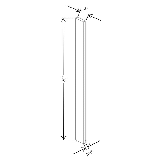 Cubitac Imperial Artisan Moss 3"W X 30"H Wall Filler