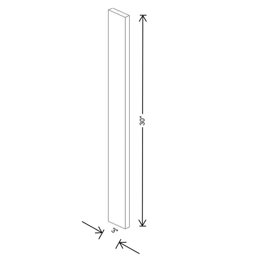 Fabuwood Illume Catalina Bianco Gloss 2 Wall Filler