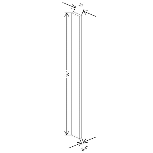 Fabuwood Allure Nexus Frost 03"W X 36"H Wall Filler