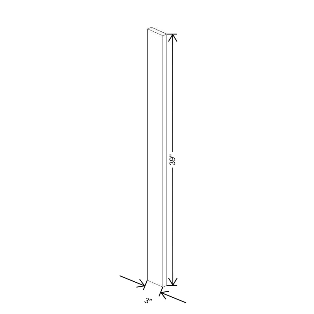 Fabuwood Allure Luna Indigo 3" W X 39" H Wall Filler