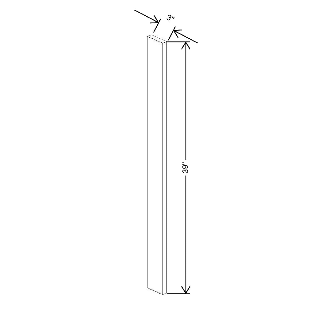 Fabuwood Illume Tuscany Como Ash 2 3" W X 39" H Wall Filler