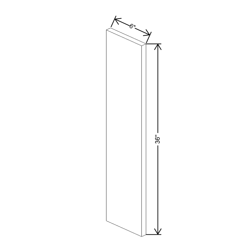 Wolf Classic Dartmouth Honey Stain Filler 6"W X 36"H