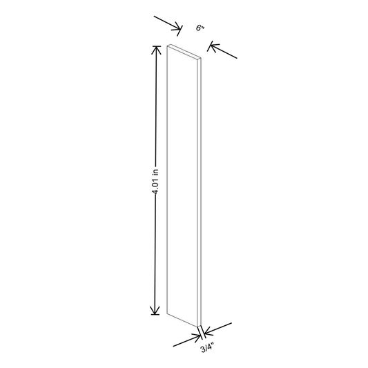 Cubitac Prestige Newport Latte 6"W X 42"H Wall Filler