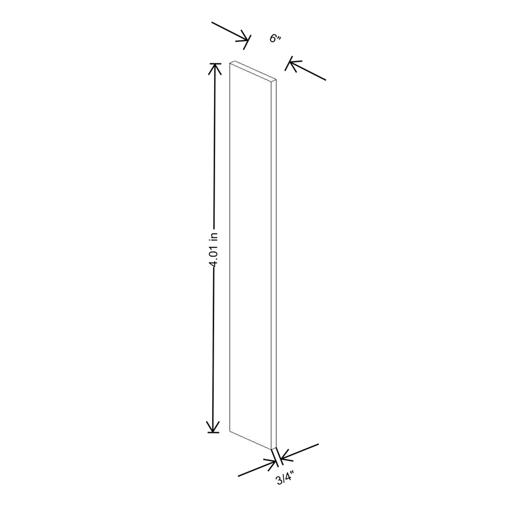 Cubitac Imperial Madison Midnight 6"W X 42"H Wall Filler