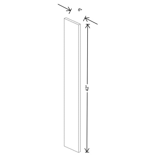 Fabuwood Allure Luna Timber 6" W X 42" H Wall Filler
