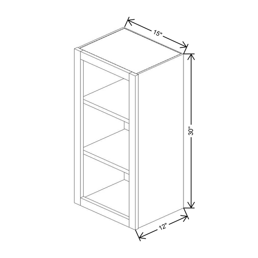 Cubitac Prestige Dover Latte 15" W X 30" H Finished Interior Cabinet