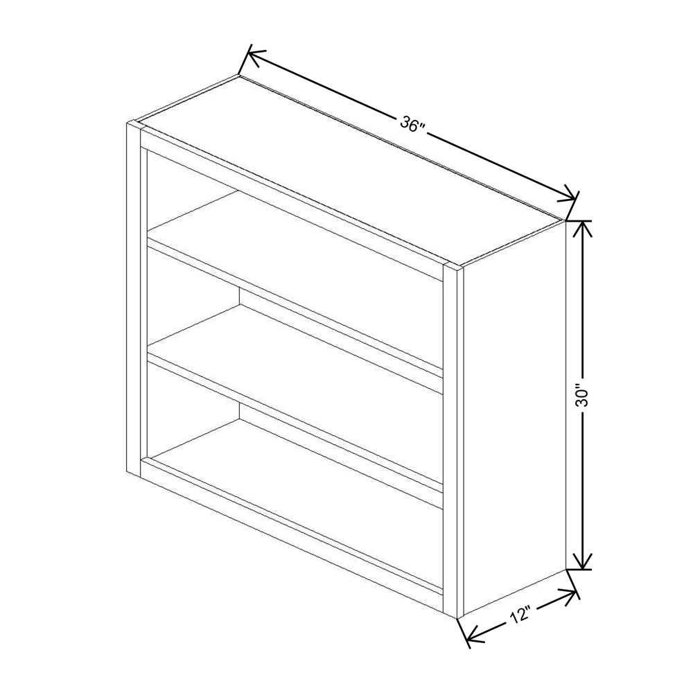 Cubitac Prestige Dover Latte 36" W X 30" H Finished Interior Cabinet