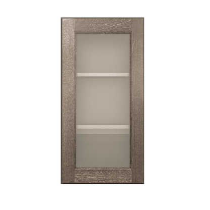 Mullion Door Wall Kitchen Cabinet WMD1530 15 in. width 30 in. height 12 in. depth - Milan Slate