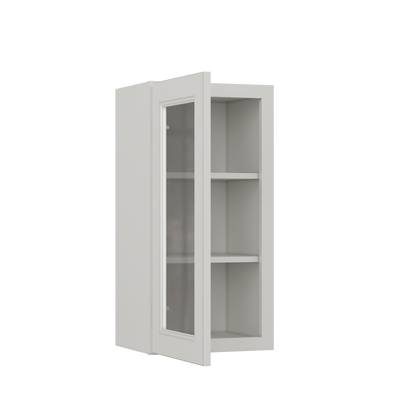 Mullion Door Wall Kitchen Cabinet WMD1530 15 in. width 30 in. height 12 in. depth - Milan Pearl