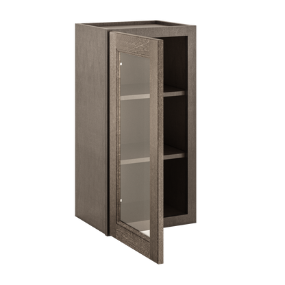 Mullion Door Wall Kitchen Cabinet WMD1530 15 in. width 30 in. height 12 in. depth - Milan Slate