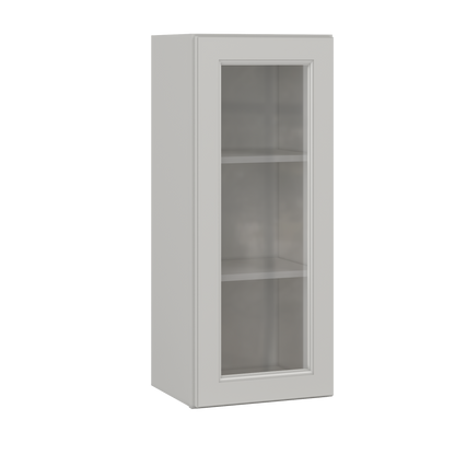 Mullion Door Wall Kitchen Cabinet WMD1536 Milan Pearl 15 in. width 36 in. height 12 in. depth