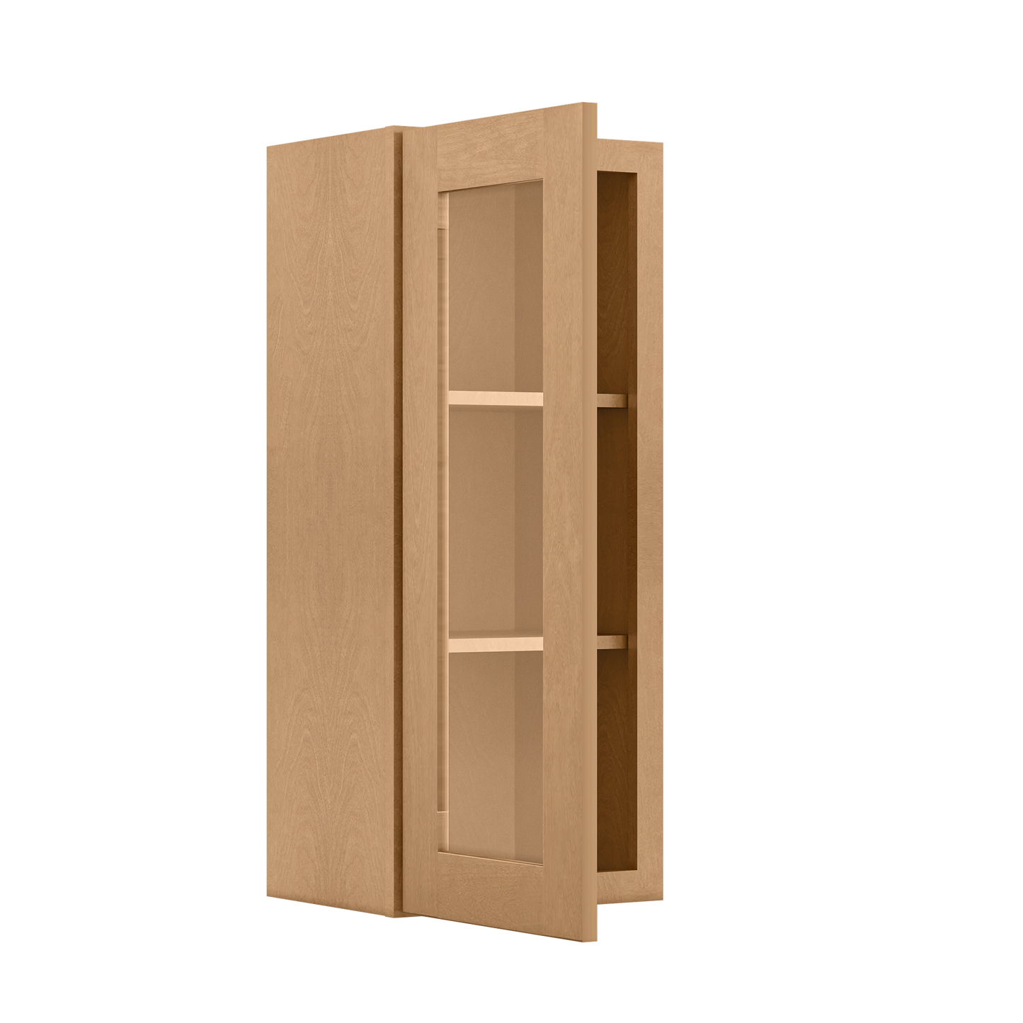 Mullion Door Wall Kitchen Cabinet WMD1536 Shaker Toffee 15 in. width 36 in. height 12 in. depth