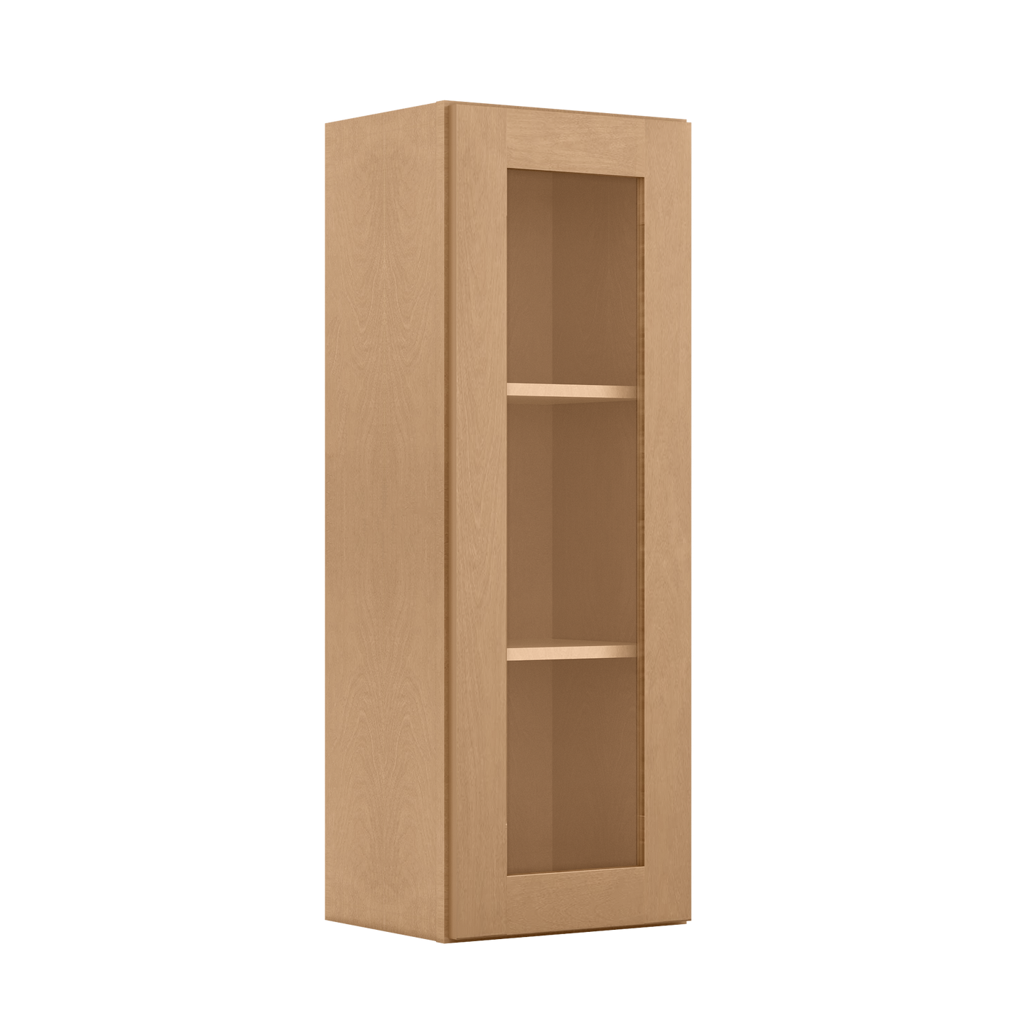 Mullion Door Wall Kitchen Cabinet WMD1542 Shaker Toffee 15 in. width 42 in. height 12 in. depth