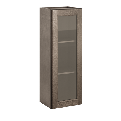 Mullion Door Wall Kitchen Cabinet WMD1542 Milan Slate 15 in. width 42 in. height 12 in. depth