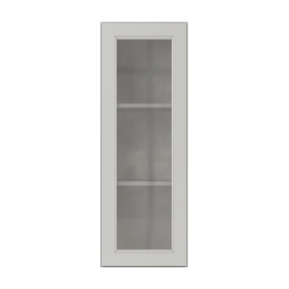 Mullion Door Wall Kitchen Cabinet WMD1542 Milan Pearl 15 in. width 42 in. height 12 in. depth