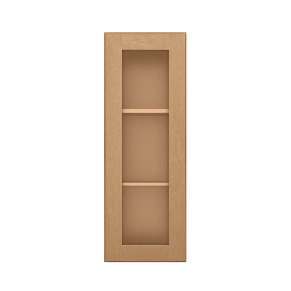 Mullion Door Wall Kitchen Cabinet WMD1542 Shaker Toffee 15 in. width 42 in. height 12 in. depth