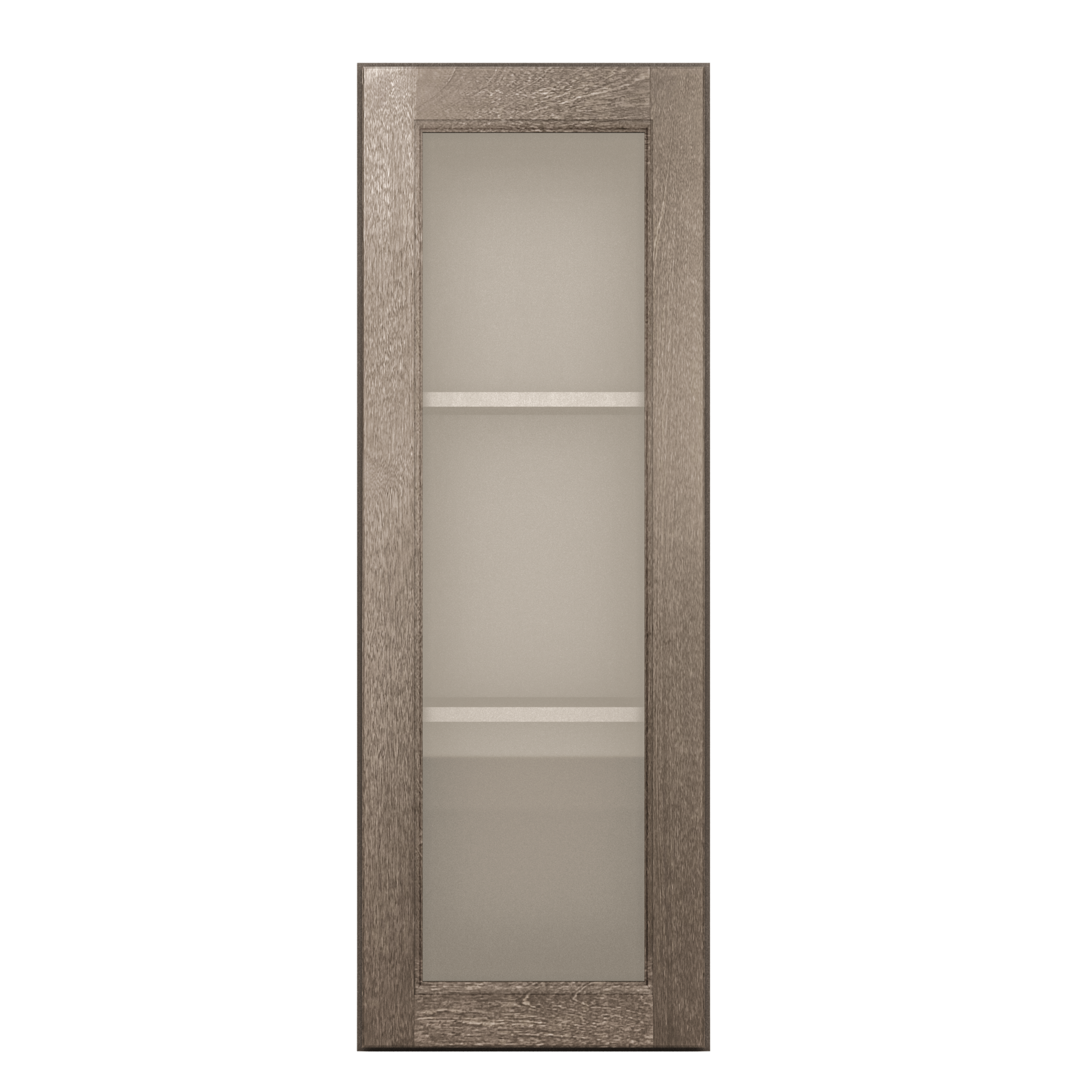 Mullion Door Wall Kitchen Cabinet WMD1542 Milan Slate 15 in. width 42 in. height 12 in. depth