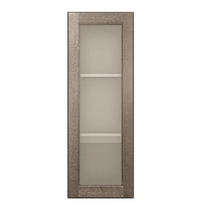 Mullion Door Wall Kitchen Cabinet WMD1542 Milan Slate 15 in. width 42 in. height 12 in. depth