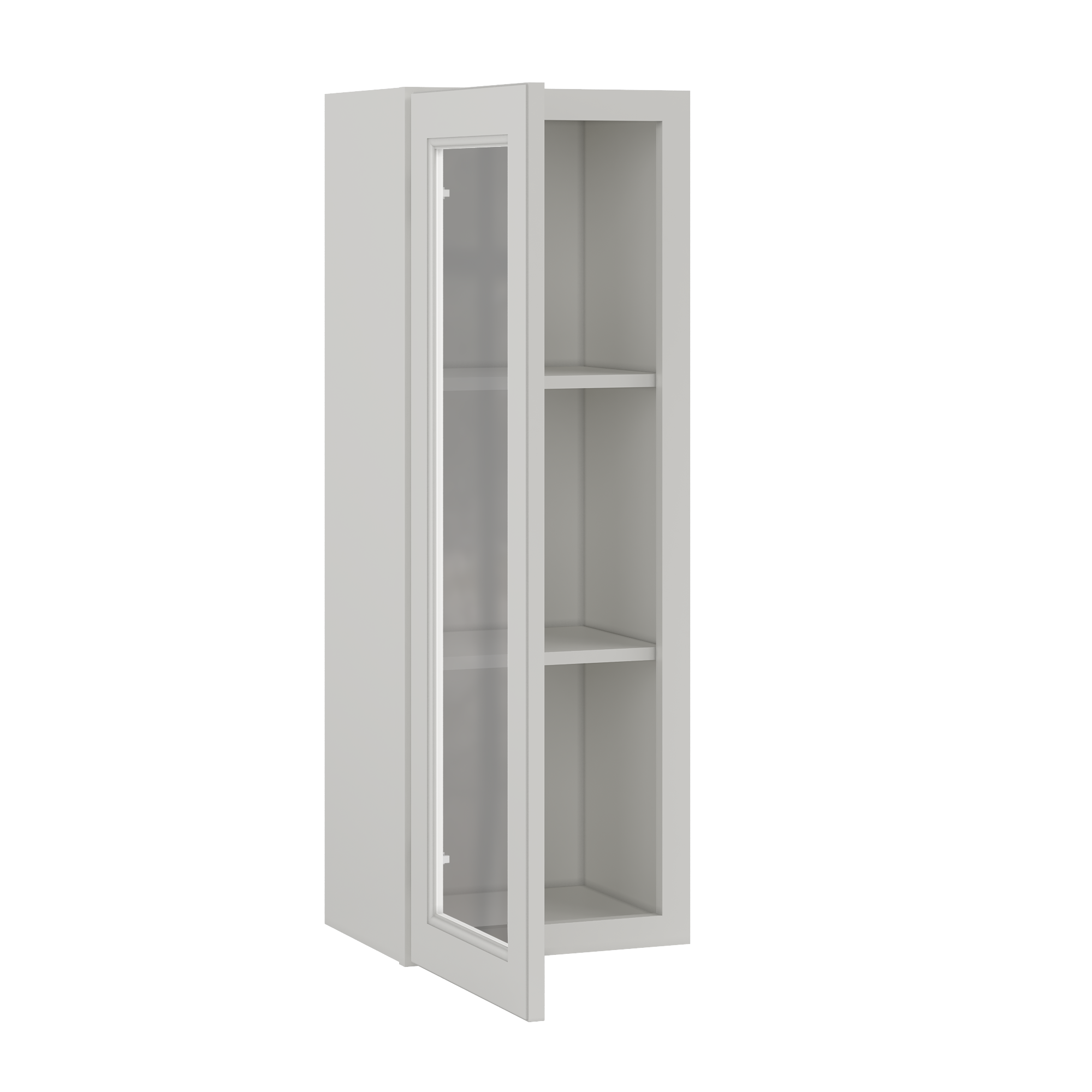 Mullion Door Wall Kitchen Cabinet WMD1542 Milan Pearl 15 in. width 42 in. height 12 in. depth