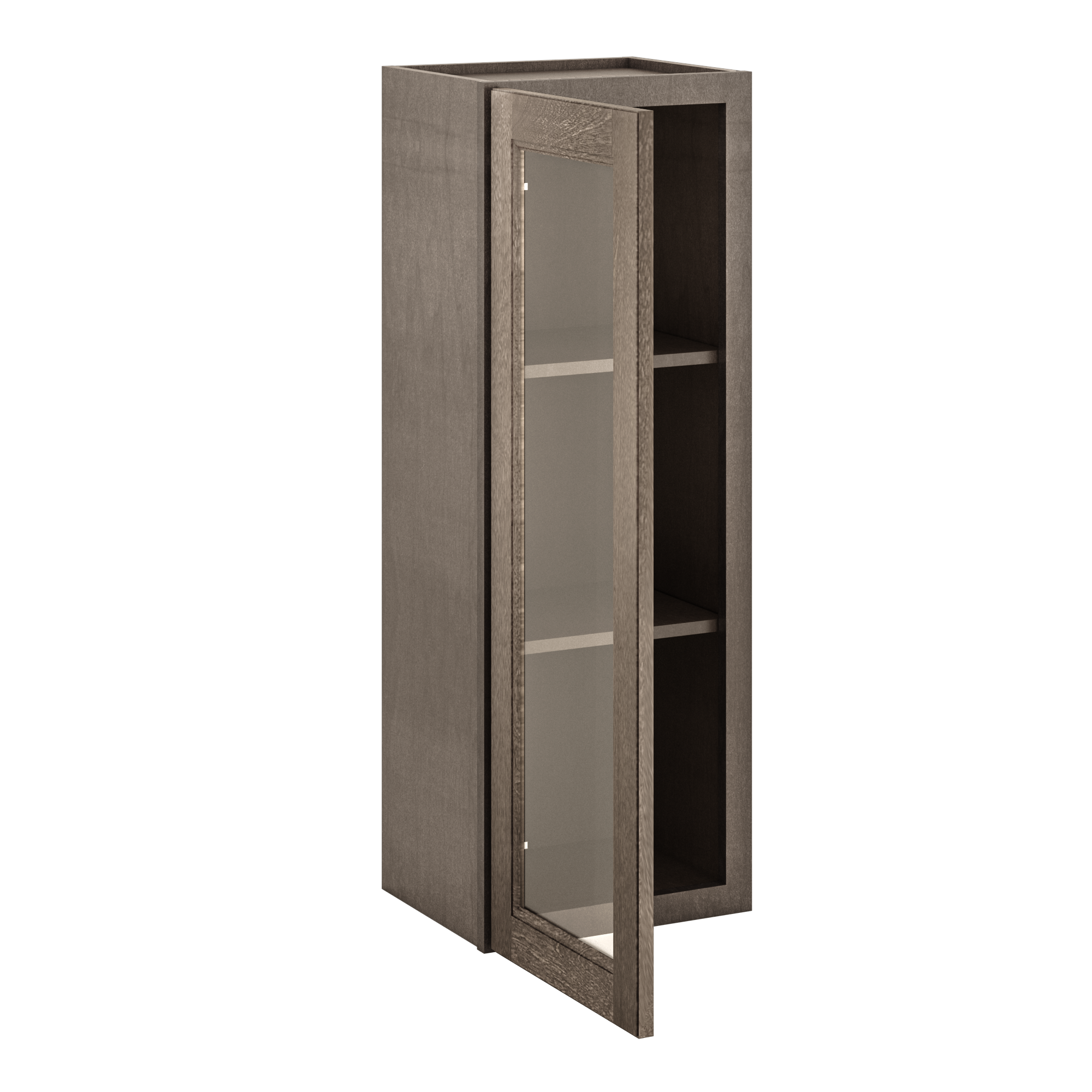 Mullion Door Wall Kitchen Cabinet WMD1542 Milan Slate 15 in. width 42 in. height 12 in. depth