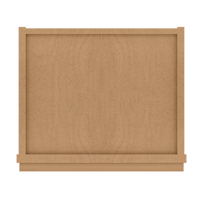 Mullion Door Wall Kitchen Cabinet WMD1542 Shaker Toffee 15 in. width 42 in. height 12 in. depth