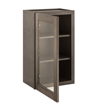 Mullion Door Wall Kitchen Cabinet WMD1830 Milan Slate 18 in. width 30 in. height 12 in. depth