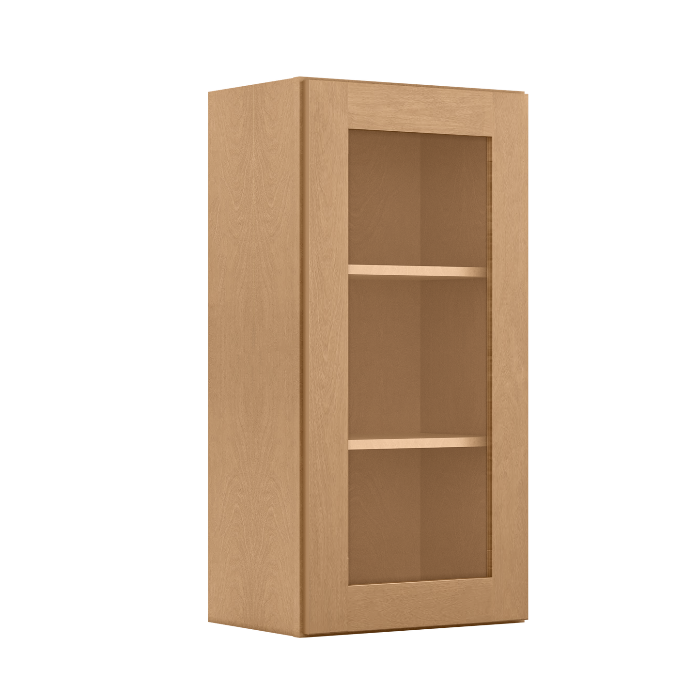 Mullion Door Wall Kitchen Cabinet WMD1836 Shaker Toffee 18 in. width 36 in. height 12 in. depth