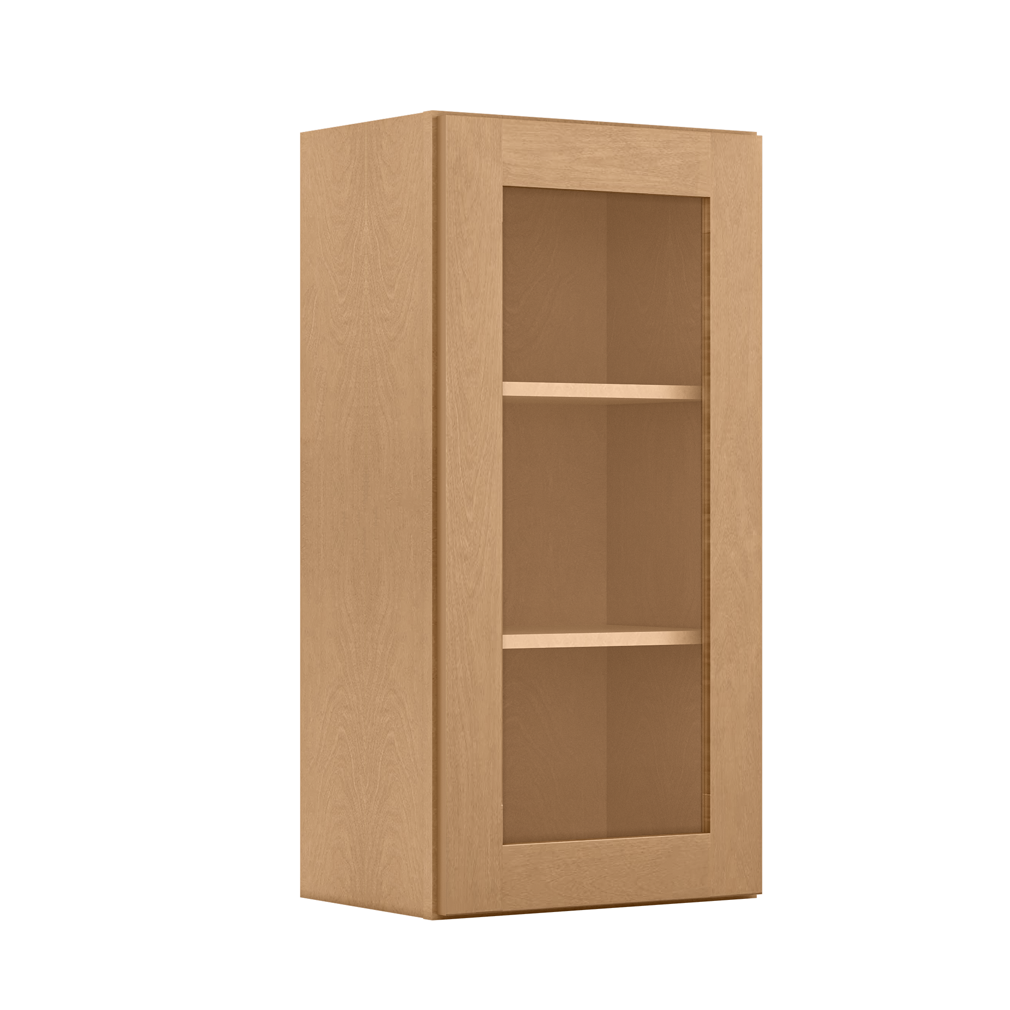 Mullion Door Wall Kitchen Cabinet WMD1836 Shaker Toffee 18 in. width 36 in. height 12 in. depth