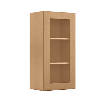 Mullion Door Wall Kitchen Cabinet WMD1836 Shaker Toffee 18 in. width 36 in. height 12 in. depth