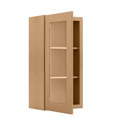 Mullion Door Wall Kitchen Cabinet WMD1836 Shaker Toffee 18 in. width 36 in. height 12 in. depth