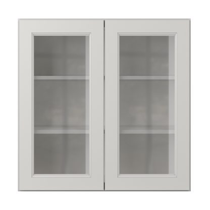 Mullion Door Wall Kitchen Cabinet WMD3030 Milan Pearl 30 in. width 30 in. height 12 in. depth