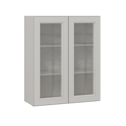 Mullion Door Wall Kitchen Cabinet WMD3036 Milan Pearl 30 in. width 36 in. height 12 in. depth