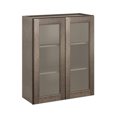 Mullion Door Wall Kitchen Cabinet WMD3036 Milan Slate 30 in. width 36 in. height 12 in. depth