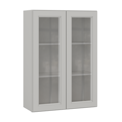 Mullion Door Wall Kitchen Cabinet WMD3042 Milan Pearl 30 in. width 42 in. height 12 in. depth