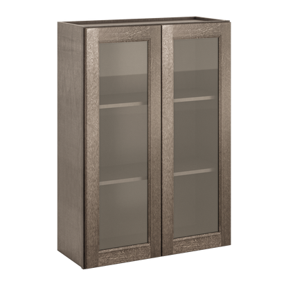 Mullion Door Wall Kitchen Cabinet WMD3042 Milan Slate 30 in. width 42 in. height 12 in. depth