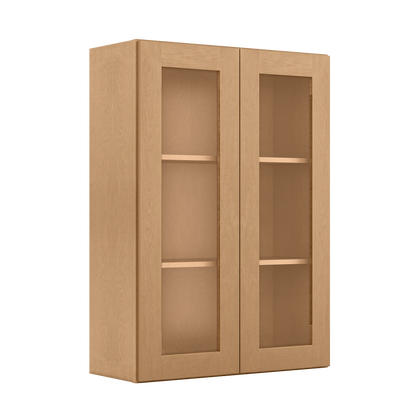 Mullion Door Wall Kitchen Cabinet WMD3042 Shaker Toffee 30 in. width 42 in. height 12 in. depth