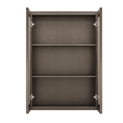 Mullion Door Wall Kitchen Cabinet WMD3042 Milan Slate 30 in. width 42 in. height 12 in. depth