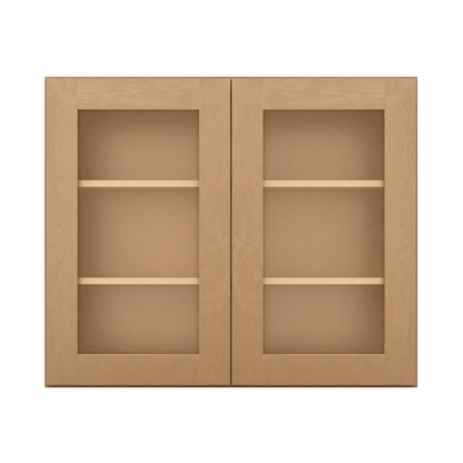 Mullion Door Wall Kitchen Cabinet WMD3630 Shaker Toffee 36 in. width 30 in. height 12 in. depth